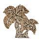 Wallh. palm shell/gras double  40cm (80136)