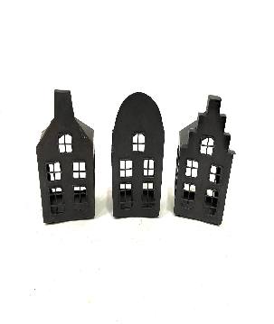 Small house f. candle 9x6H15cm (80137)