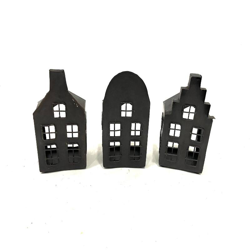 Small house f. candle 9x6H15cm (80137)