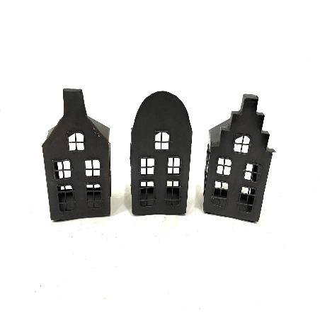 Small house f. candle 9x6H15cm (80137)