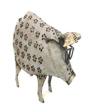 Iron pig candleholder 50x36cm (5347)