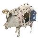 Iron pig candleholder 50x36cm