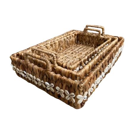 Tray sq. with shell S/3 (80174)