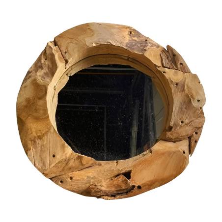 Mirror teak D60cm.(80182)