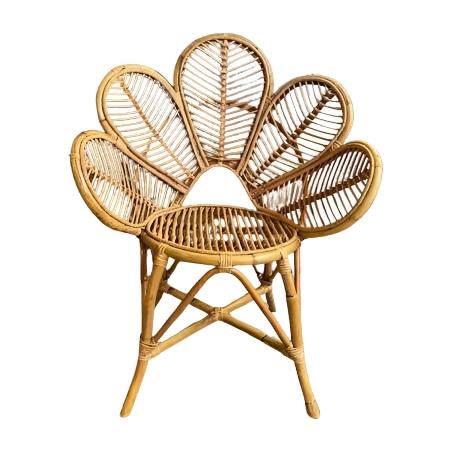 Chair rotan Flower (80195)