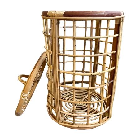 Laundry basket rotan  D40H60  (80199)