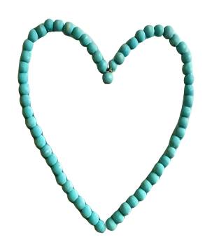 Heart beads 40x35cm(80236)