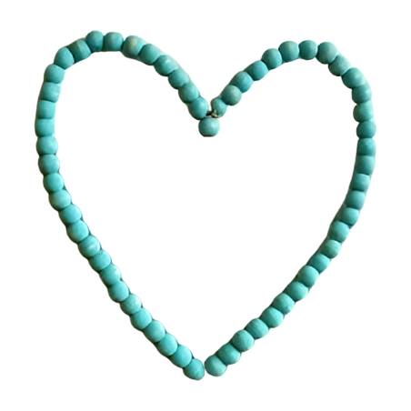 Heart beads 40x35cm(80236)