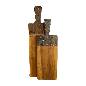 Cuttingboard teak marmer 60cm(80301)