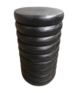 Table rib black D30H40cm(80313)