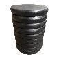 Table rib black D30H40cm(80313)