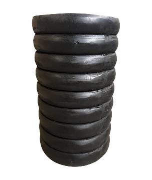 Table rib black D30H40cm(80313)