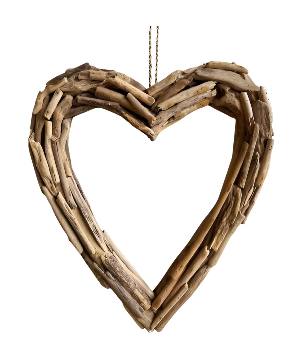 Heart driftwood open(80262)