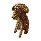 Sitting dog rope 45cm(80265)