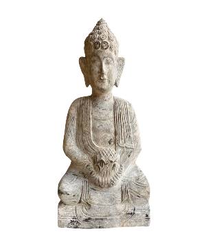 Buddha zit 40xH85cm.(80289)