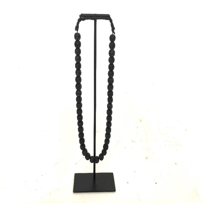 Neckless beads on stand antiq 16xH40cm(5422)