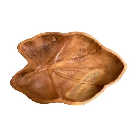 Teak tray leave 26x40 (80367)
