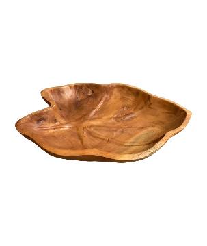 Teak tray leave 26x40 (80367)