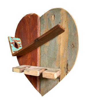 Heart bottle wallhanger