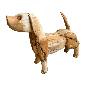 Dog teak H50cm (80371)