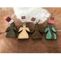 Wooden angel hanger 8x12cm(5549)