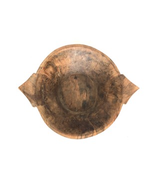 Old wooden turtle bowl Large (7810)