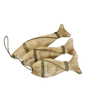 Fish on rope naturel set/3 (7420)