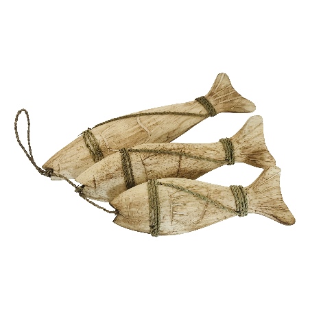 Fish on rope naturel set/3(7420)
