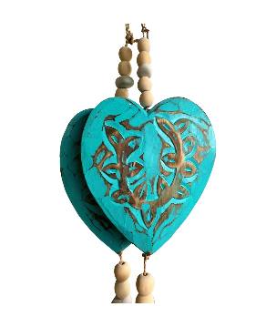 Heart slinger beads mix colours S/2 (80399)
