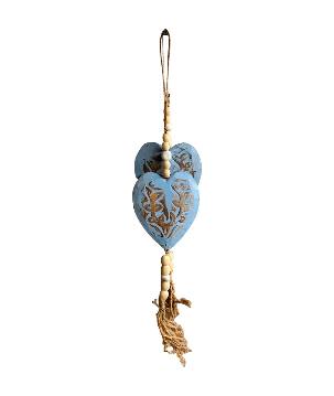 Heart slinger beads mix colours S/2 (80399)