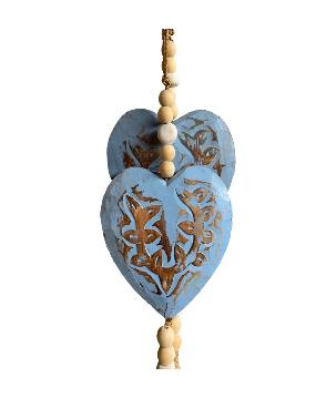 Heart slinger beads mix colours S/2 (80399)