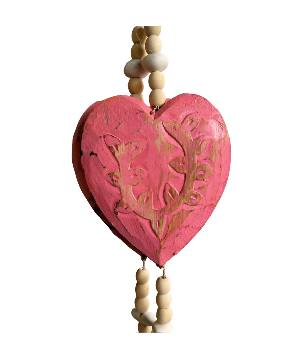 Heart slinger beads mix colours S/2 (80399)