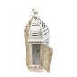 Lantern India white H60cm(80403)