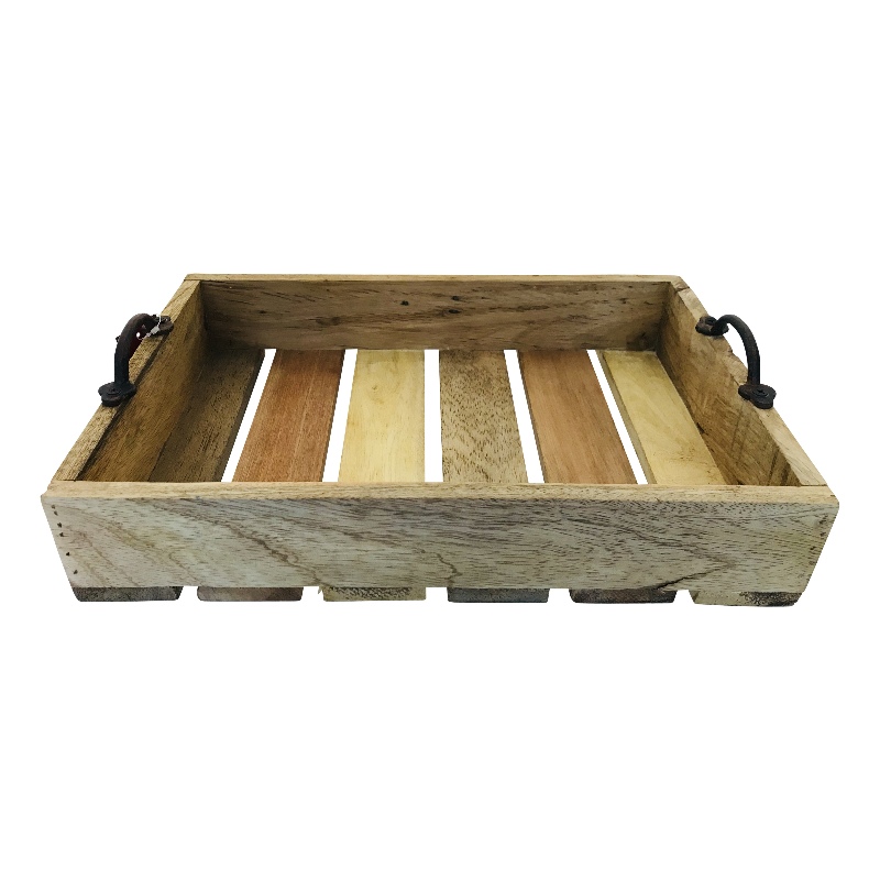 Wooden tray mango 39x27H7cm(5453)