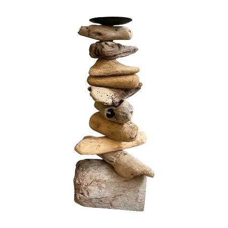 Stones candle cup H45cm(80405)