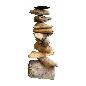 Stones candle cup H45cm(80405)