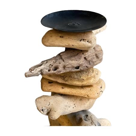 Stones candle cup H45cm(80405)