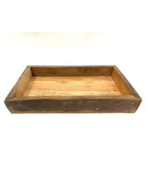Lade oud hout L 42x25H6 cm. (3733)