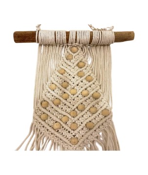 Xmas tree macramé beads (3809)