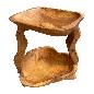 Etagere teak D28H27cm(80487)
