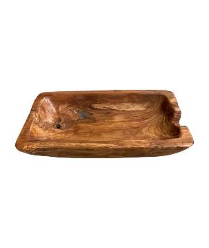 Organic teak tray 40x20H6cm(80490)