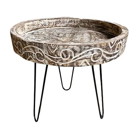 Round table carv. D60 L. (80499)