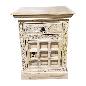 Bedside carving white (80515)