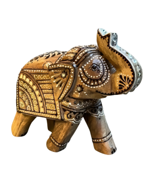 Wooden Elephant India S (80956)