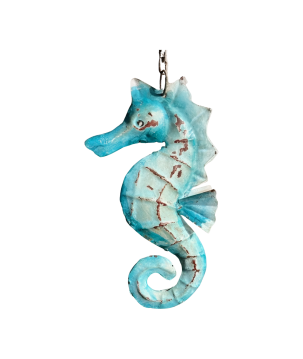 Hanging seahorse blue (80961)