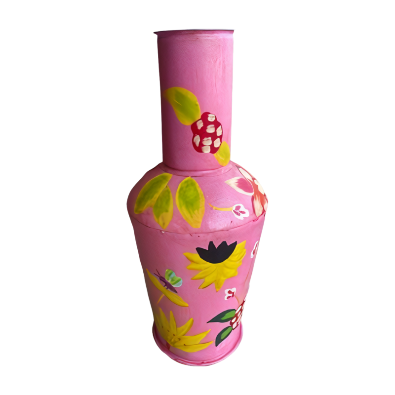 Vase pink flowers 38cm (80504)