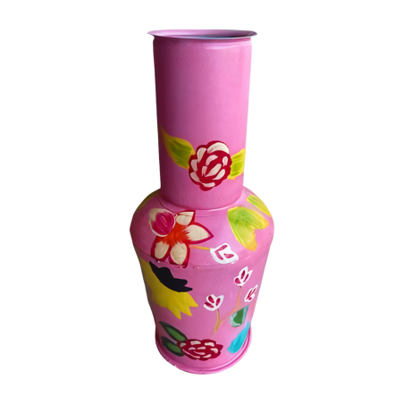 Vase pink flowers 46cm (80503)