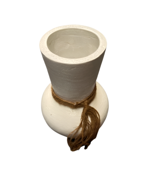Vase white Beach L H30cm (80224)