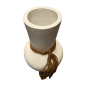 Vase white Beach L H30cm (80224)