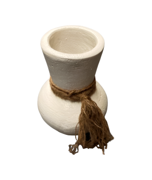 Vase white Beach M H20cm (80225)